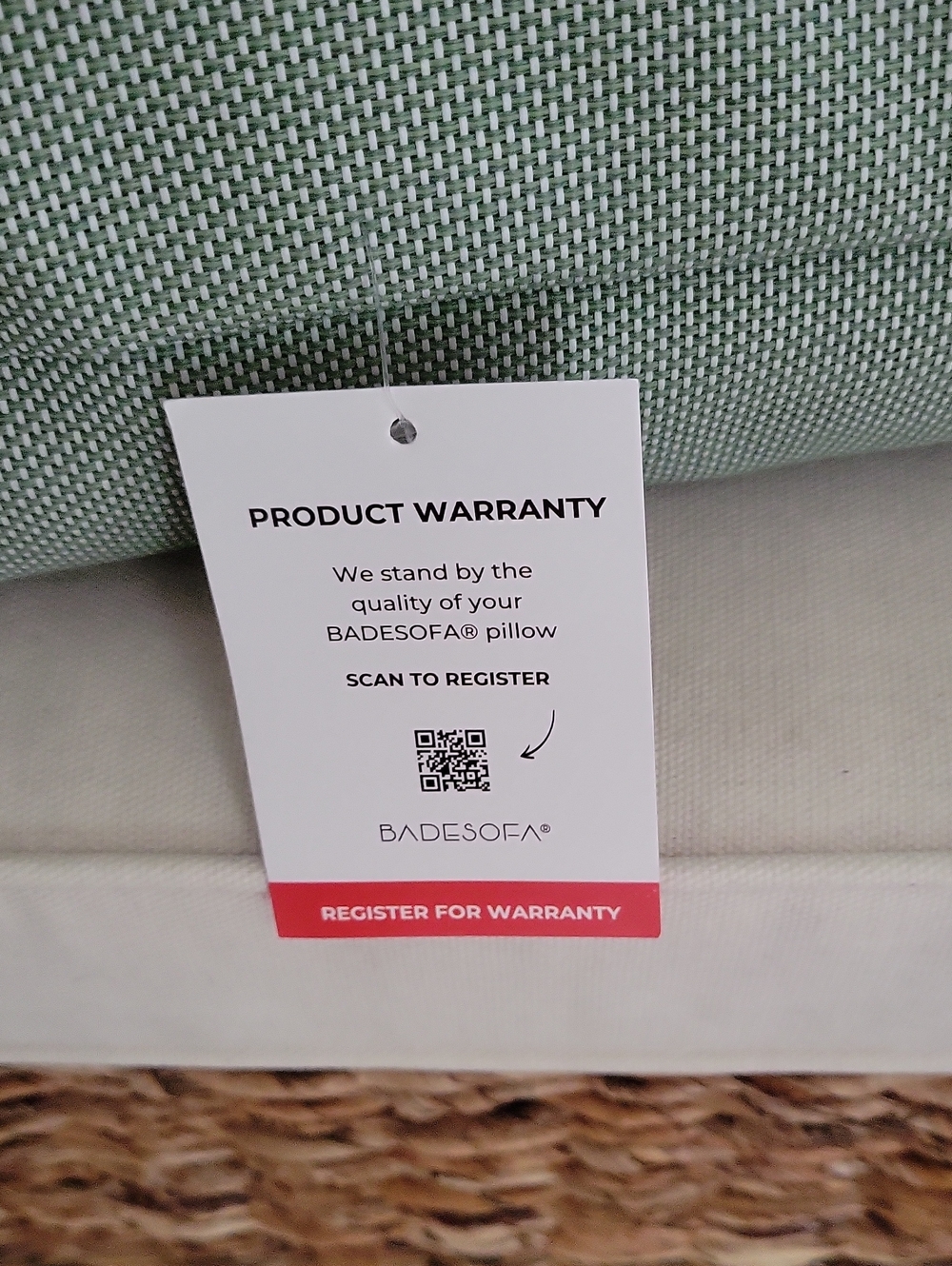 Sage Green Decorative Bath Pillow - Picture 11 of 11
